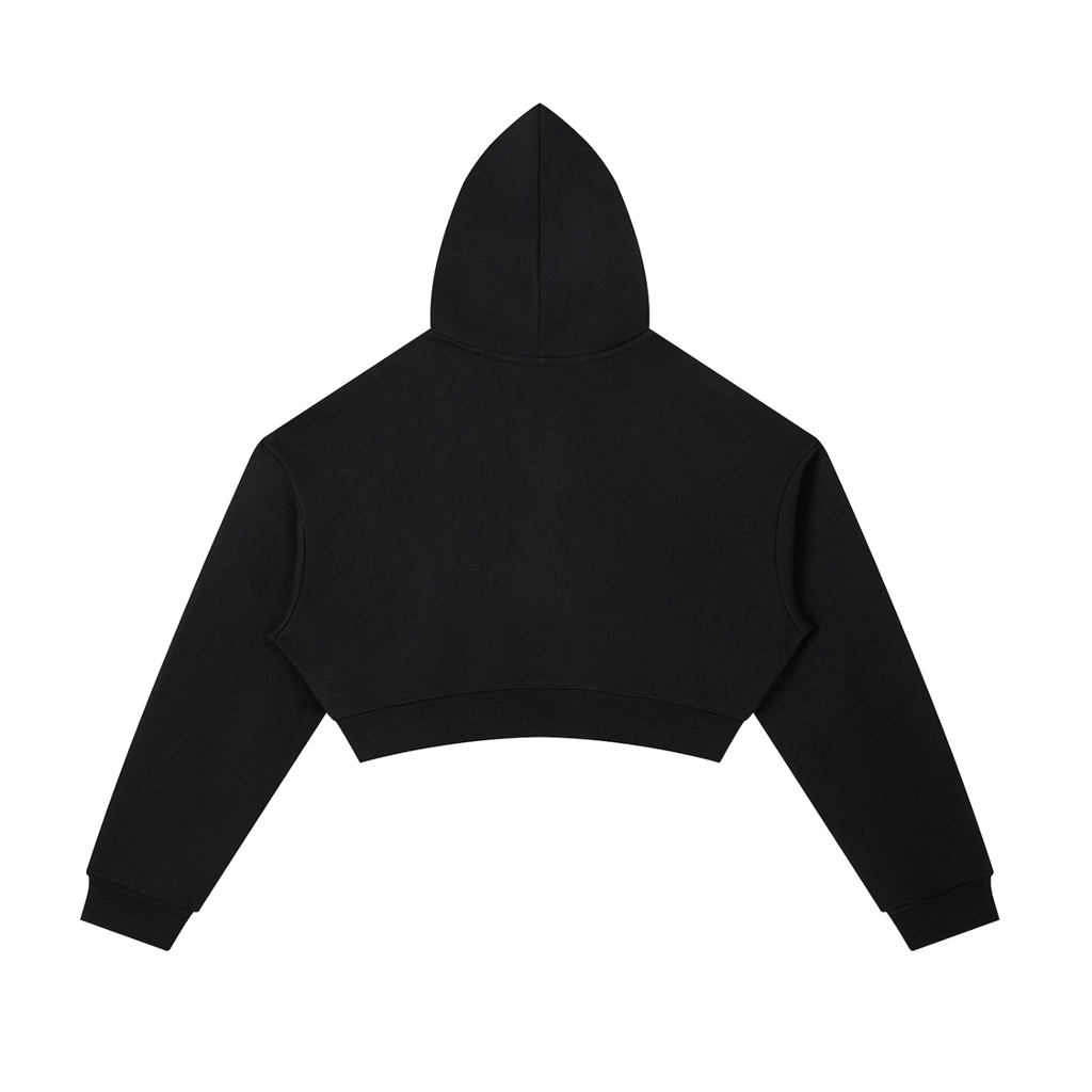 0191 Women Essential Cropped Zip-Up Hoodie