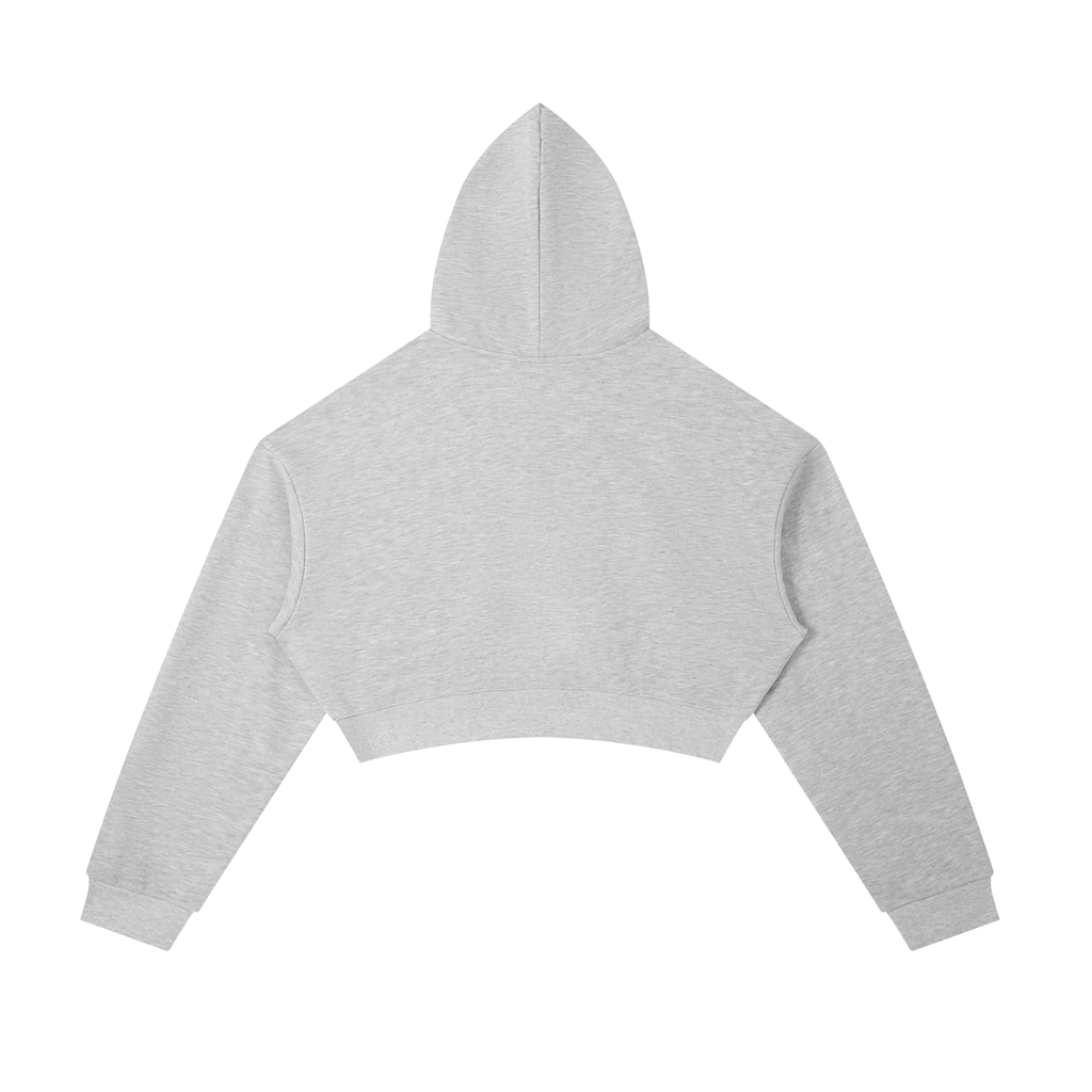 0191 Women Essential Cropped Zip-Up Hoodie