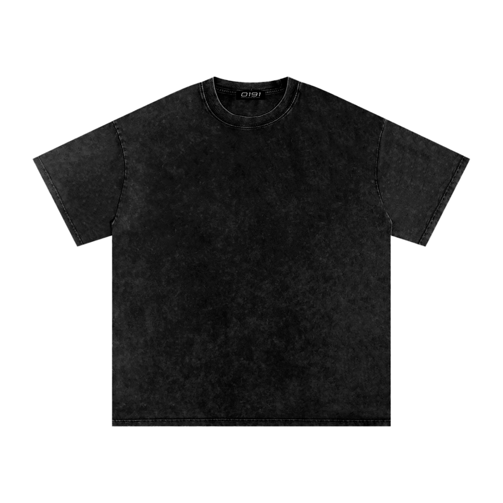 0191 Snow Washed Oversized Cotton T-Shirt