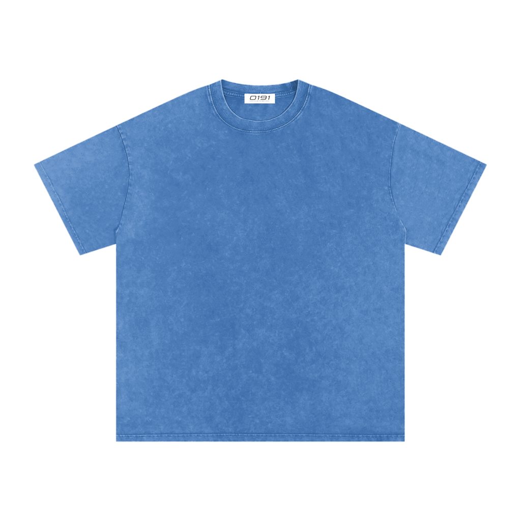 0191 Snow Washed Oversized Cotton T-Shirt