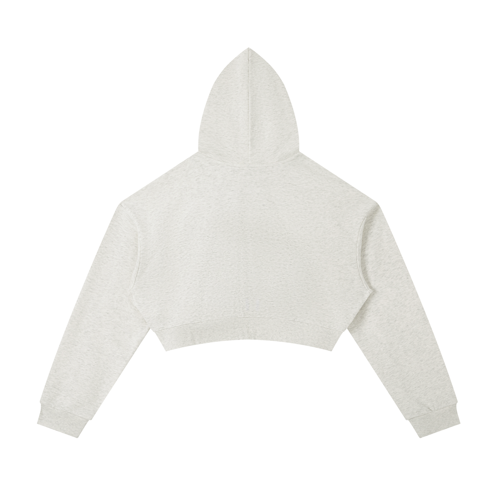 0191 Women Essential Cropped Zip-Up Hoodie