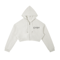 0191 Women Essential Cropped Zip-Up Hoodie
