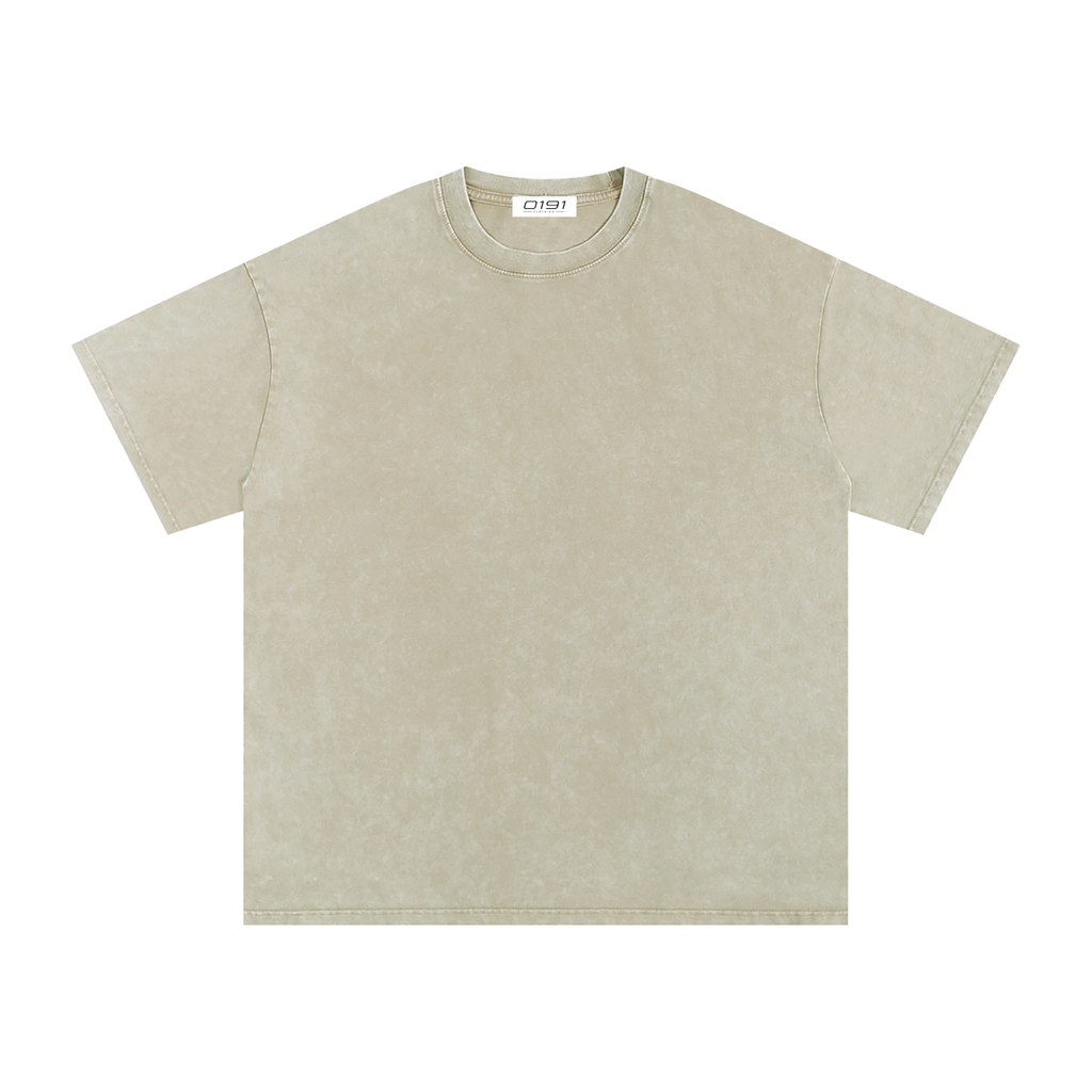 0191 Snow Washed Oversized Cotton T-Shirt