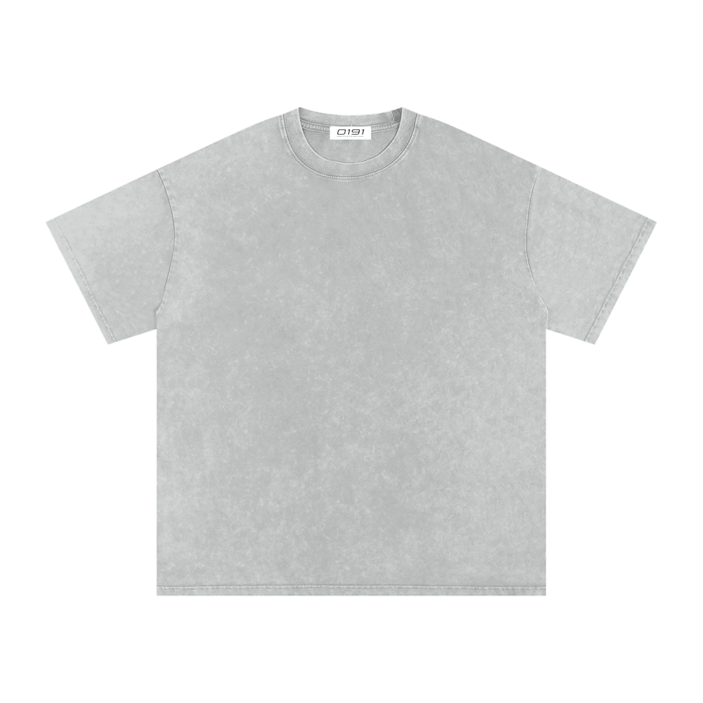 0191 Snow Washed Oversized Cotton T-Shirt