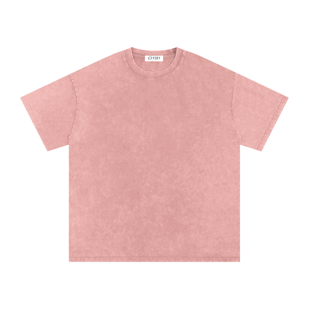 0191 Snow Washed Oversized Cotton T-Shirt