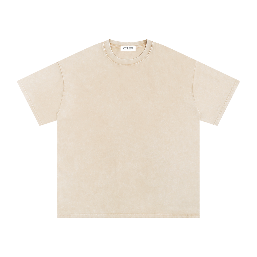 0191 Snow Washed Oversized Cotton T-Shirt