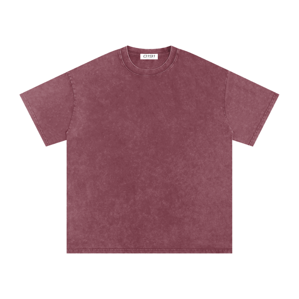 0191 Snow Washed Oversized Cotton T-Shirt