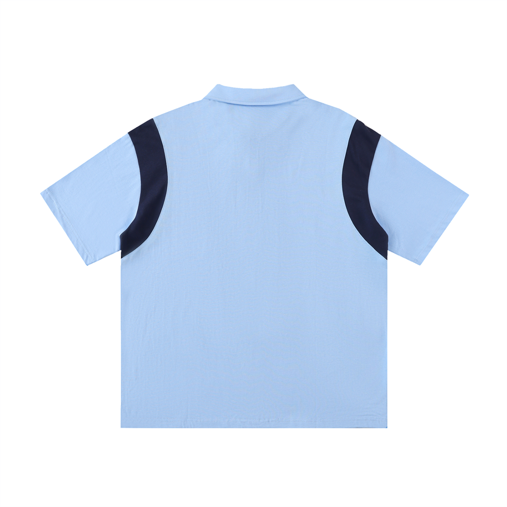 0191 Clothing Premium Contrast Panel Cotton Polo Shirt