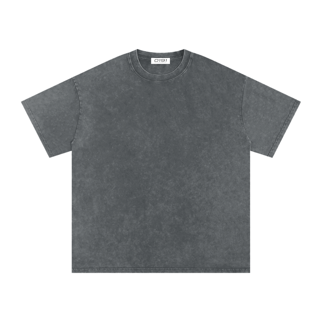 0191 Snow Washed Oversized Cotton T-Shirt
