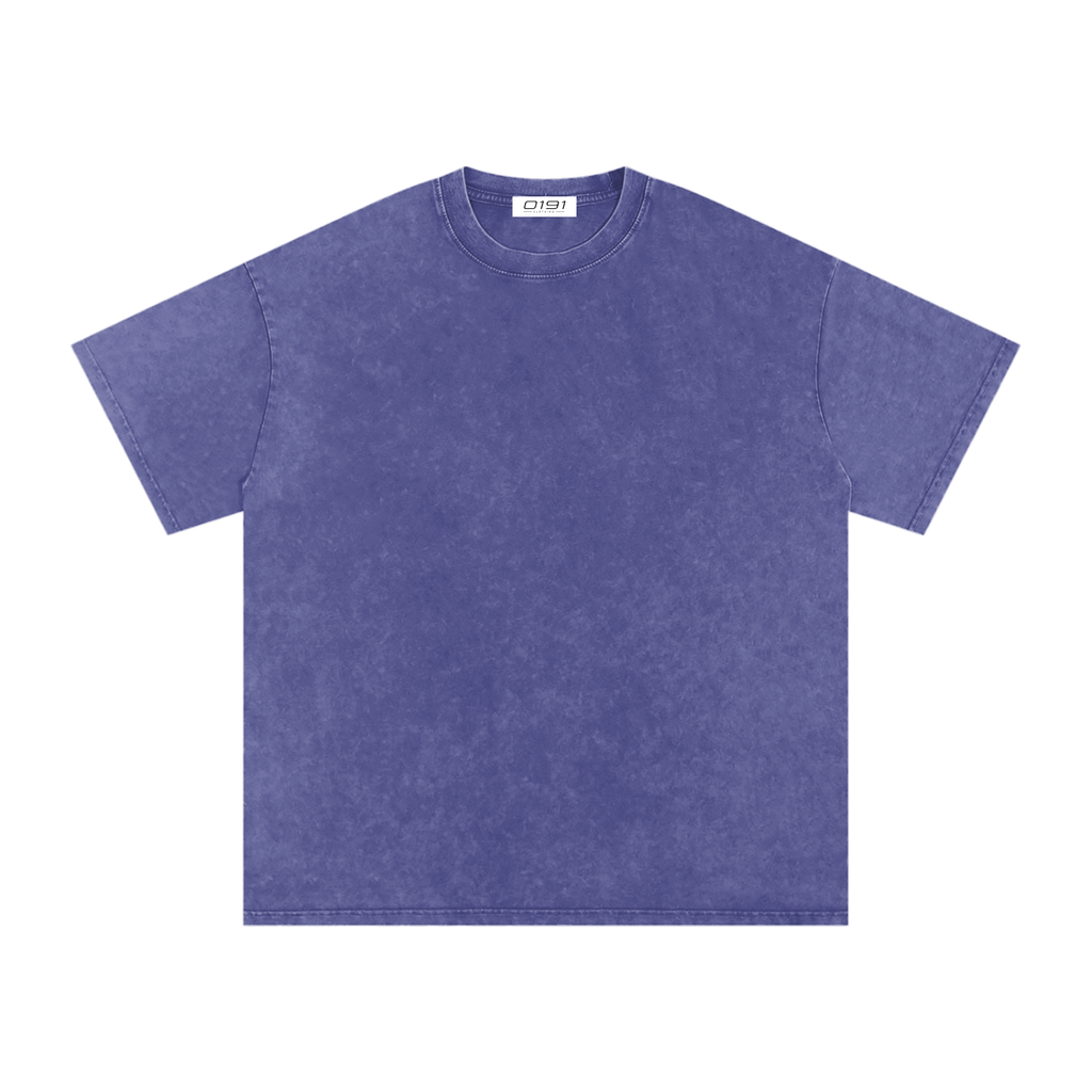 0191 Snow Washed Oversized Cotton T-Shirt