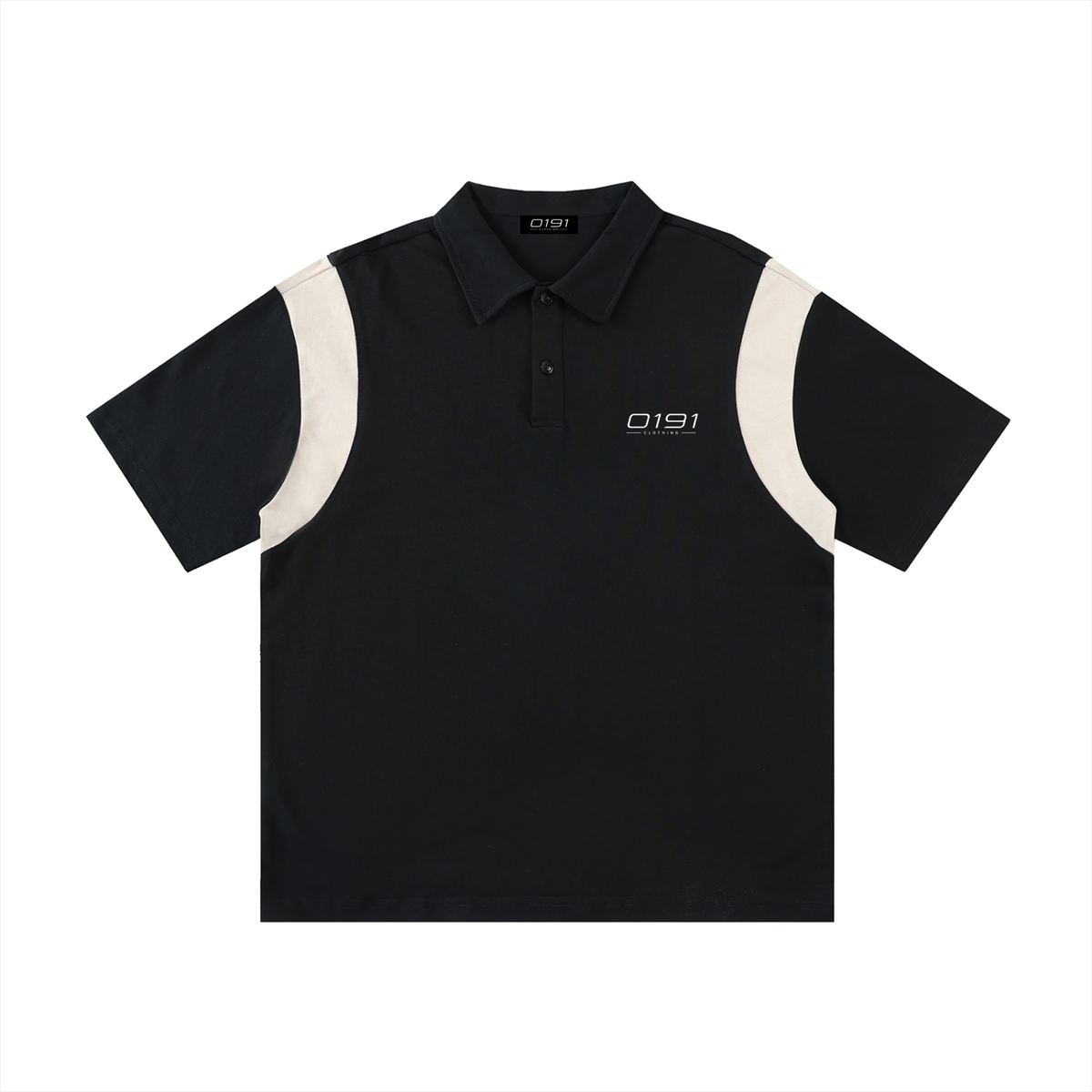 0191 Clothing Premium Contrast Panel Cotton Polo Shirt