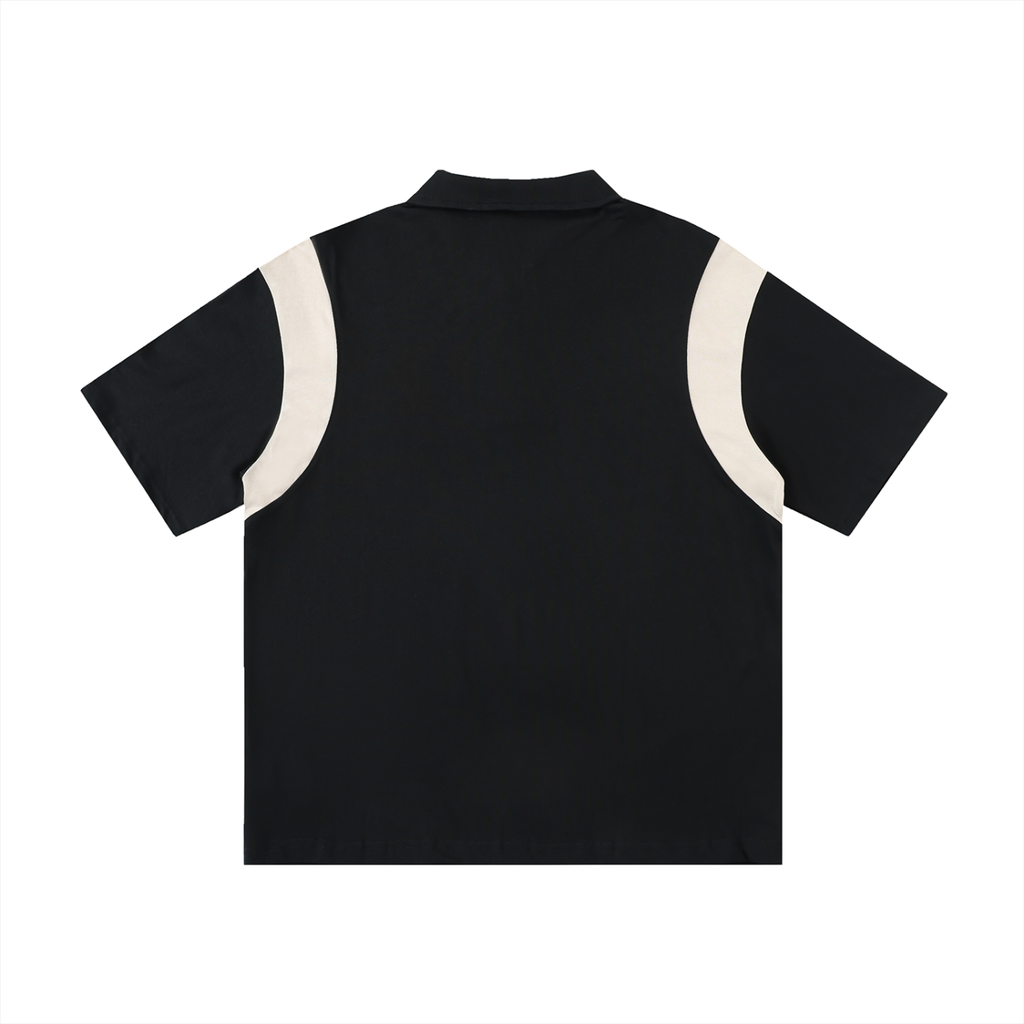 0191 Clothing Premium Contrast Panel Cotton Polo Shirt