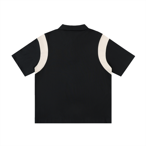 0191 Clothing Premium Contrast Panel Cotton Polo Shirt