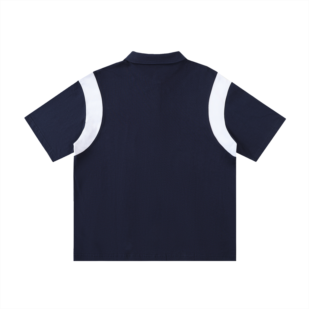 0191 Clothing Premium Contrast Panel Cotton Polo Shirt
