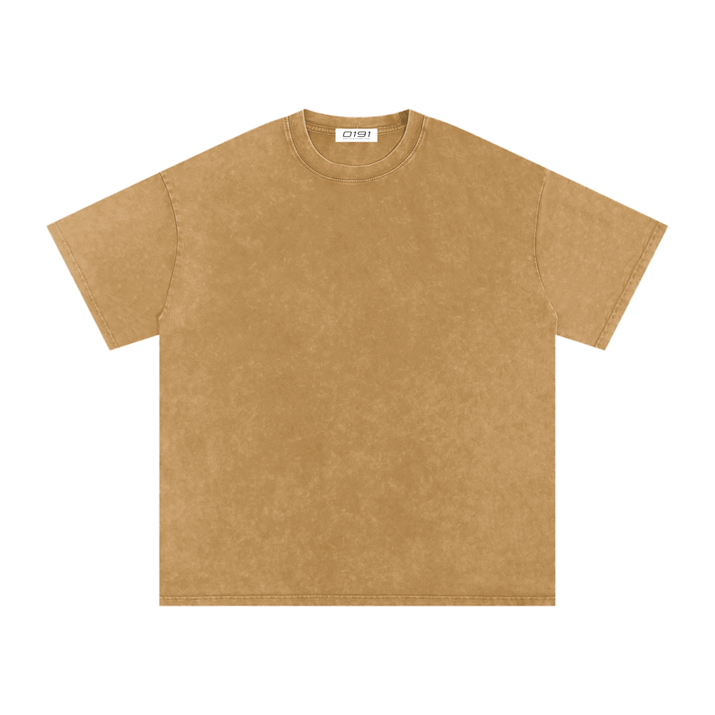 0191 Snow Washed Oversized Cotton T-Shirt